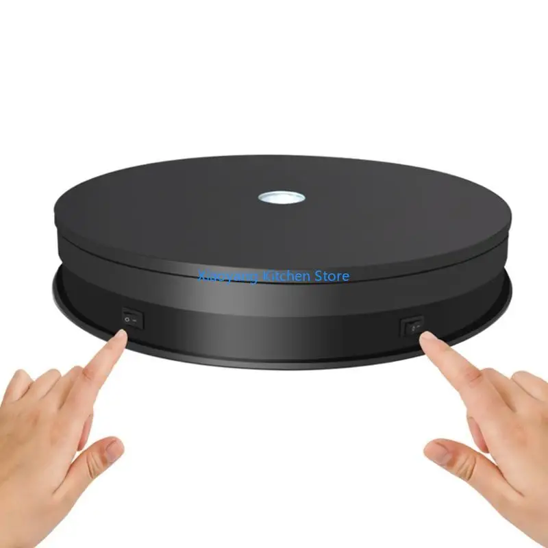 69HC 1Set Electric Rotating Table with Led Photography Light Rotating Turntable