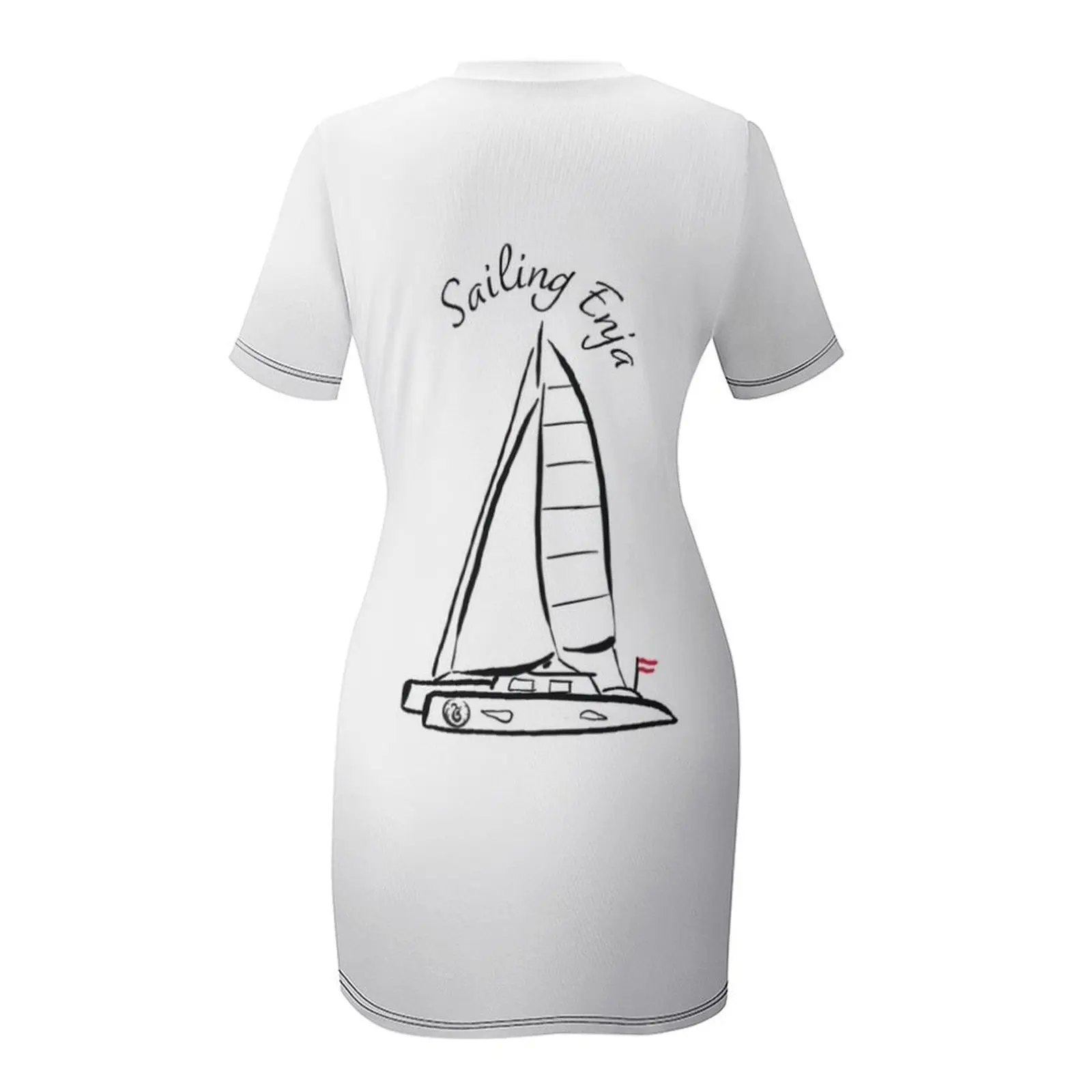 Sailing Enja-Robe de soirée à manches courtes pour femme, vêtement de luxe pour invité de mariage, 2025