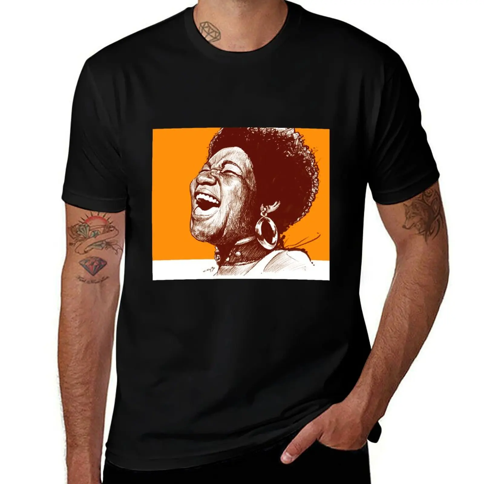 

Aretha Franklin T-Shirt anime t shirts oversize man graphic t shirt