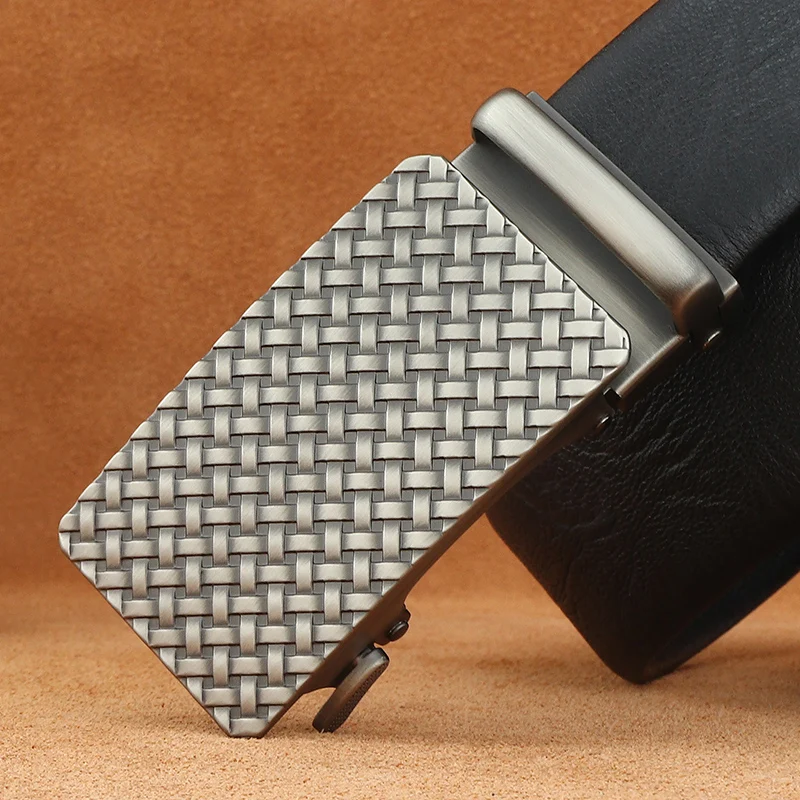 

Роскошные ремни с автоматической пряжкой и тканым узором, мужские брендовые высококачественные мужские пояса из натуральной кожи Feragamo