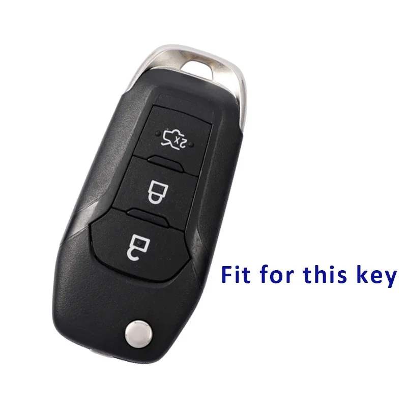 Car Folding Key Cover Case For Ford Fusion Fiesta Escort Mondeo Everest Ranger Kuga2 Focus MK3 Keys Bag Shell Holder Protector