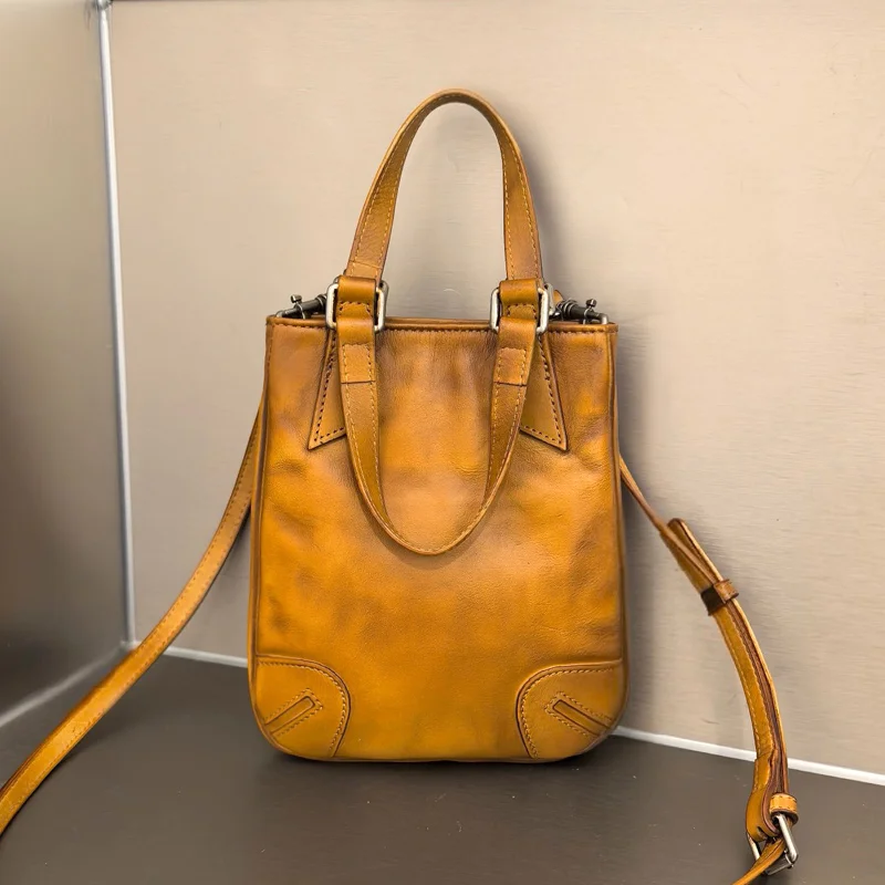 

Vintage messenger bag cowhide leather bag handbags minimalist square bag Crossbody bag women female luxury bag