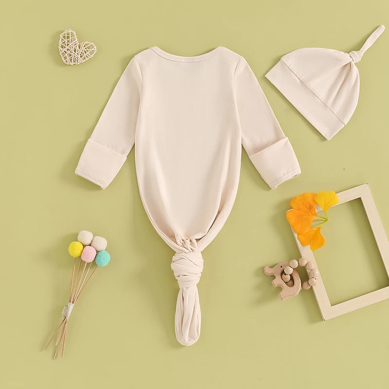 신생아 아기 여아 남아 수면 가운, 긴팔 공룡 프린트 아기 수면 가방, 유아 착용 담요, 모자 포함