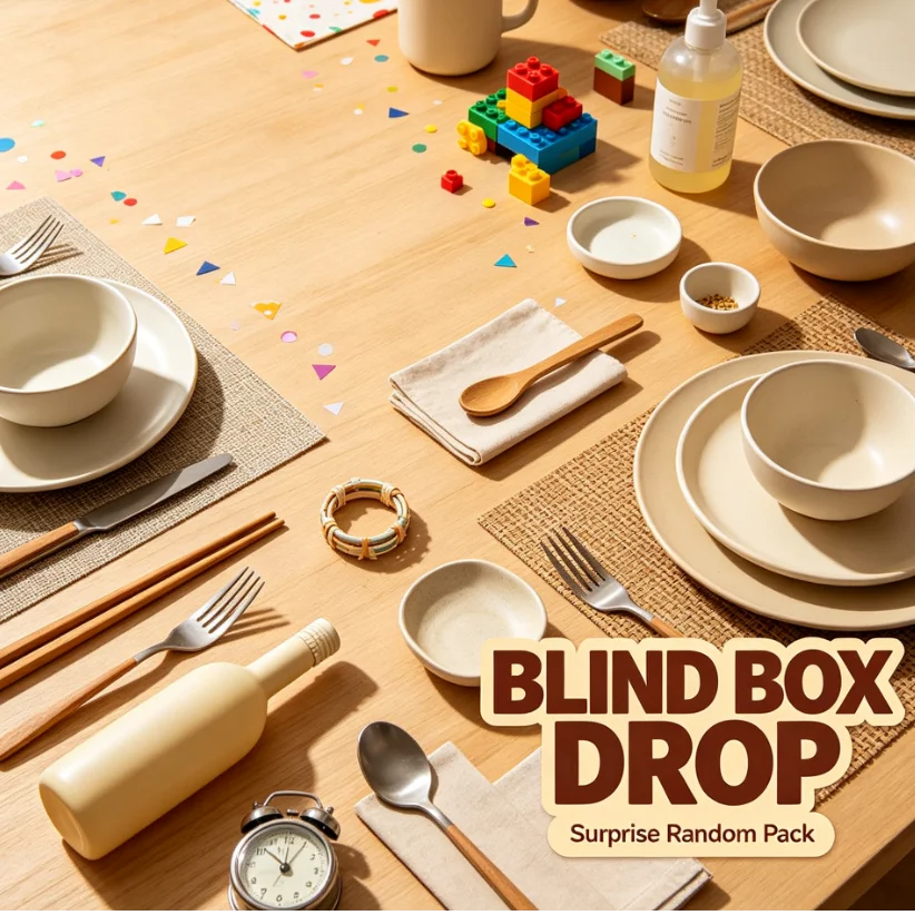 Viral Unboxing Tableware Blind Box Mystery Random Home Kitchen Wares