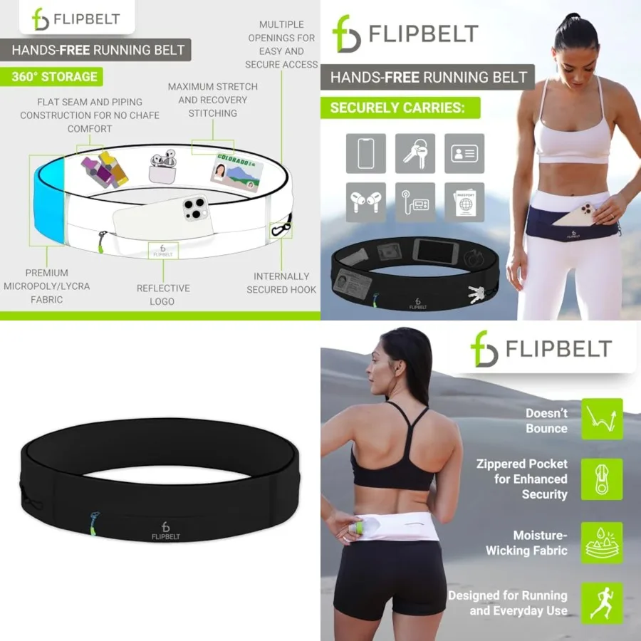 

Zipper Running Bet, Waist Pack for Fitness and Running, US Company