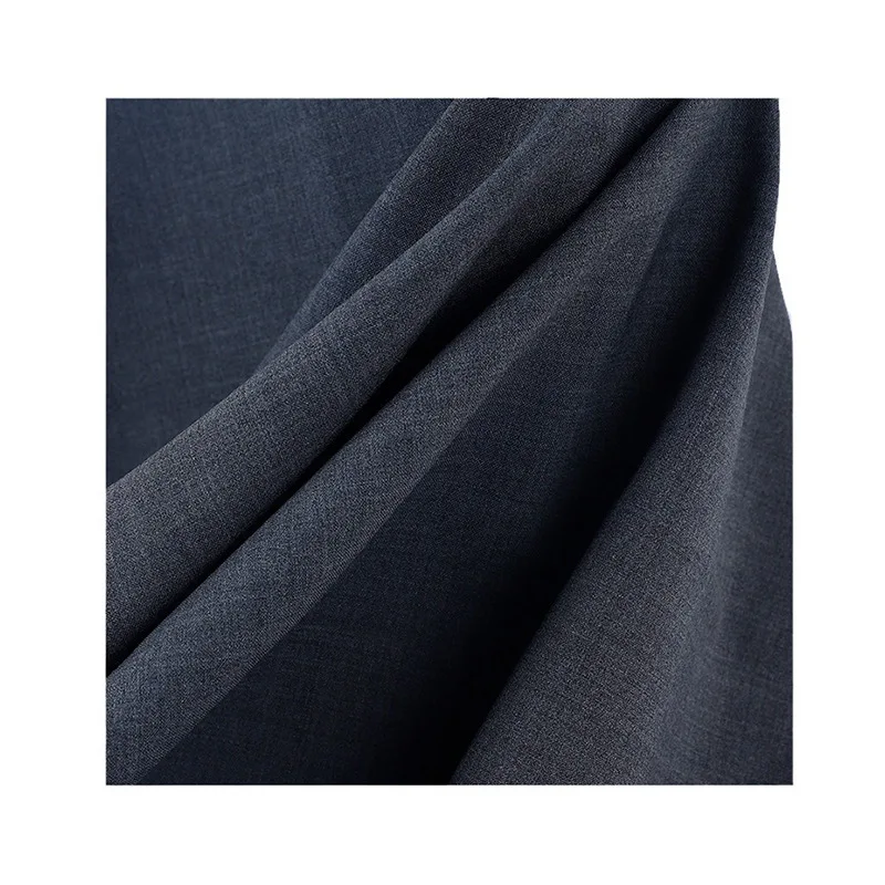 Spring/Summer 2025 Fanli Ding Worsted Wool Machine Washable Breathable Stretch Plain Cloth Dress Suit Fabric
