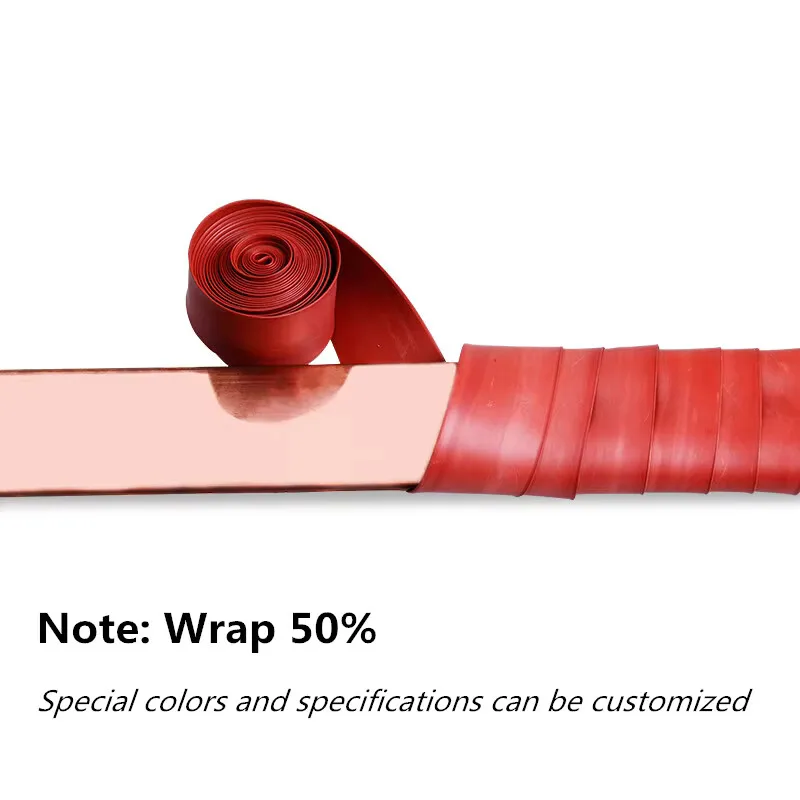 LDDQ 5m Heat shrink wrap with hot melt adhesive Width 50mm Ratio 2:1 PE Shrinkable wrapping for cable repair pipe anticorrision