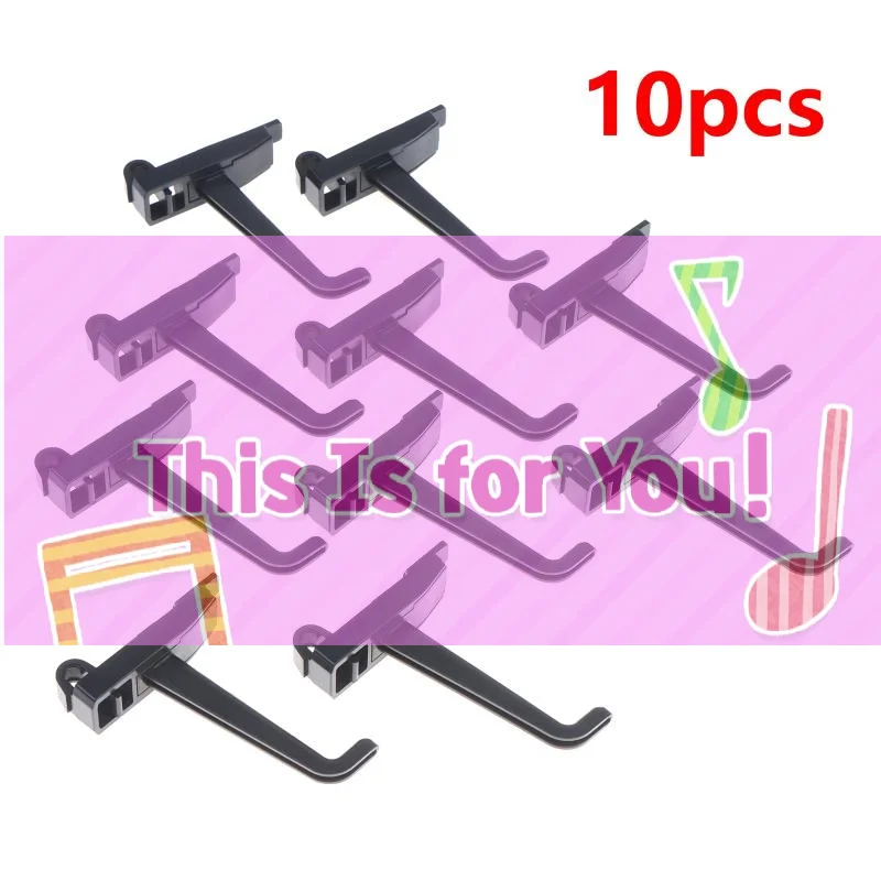 【HMA】10Pcs Space Saving Square Hole Pegboard Hooks Heavy Duty Wall Mount Utility Hooks For Garage Tool Storage Rake Shovel