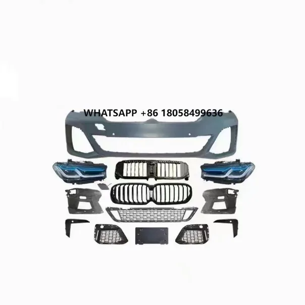 

Upgraded 2022 5 Series Front Lip Headlight Rear Bumper Taillight Surrounding ABS Auto Parts New Condition