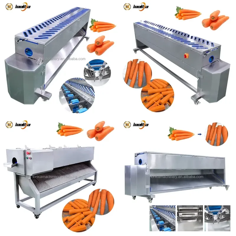 for Industrial Vegetable Peeling Machine Automatic Peeler for Carrots Cucumbers Eggplants Radishes Sweet Potatoes Lotus Roots