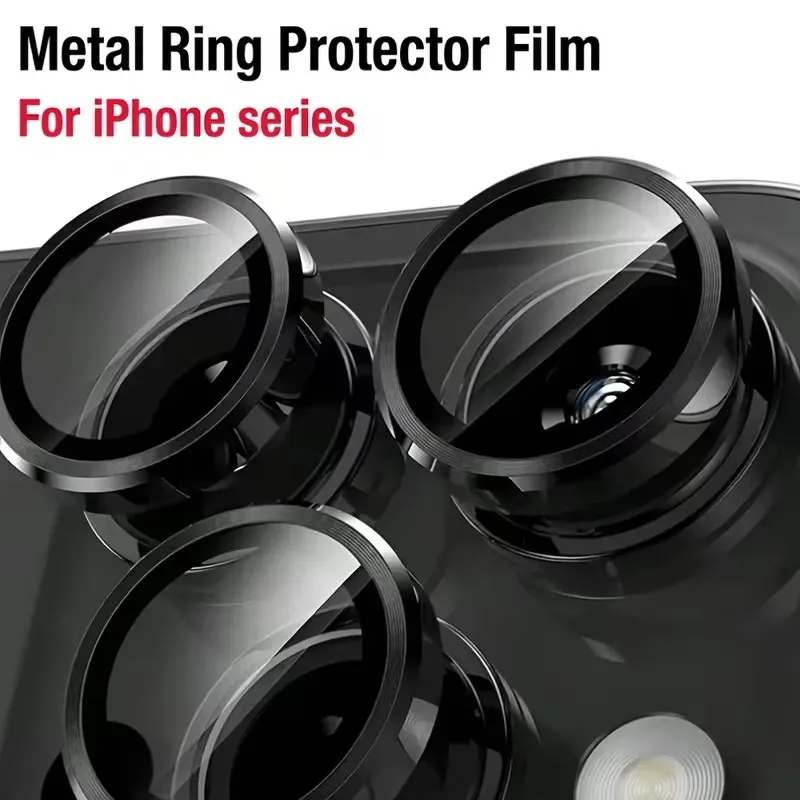 

1Set Camera Protection For iPhone 17E/16E 16 15 14 Plus 13 11 12 Promax Mini Anti-Scratch Lens Protection