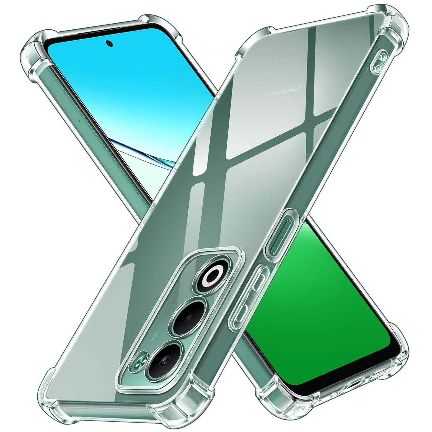 Funda transparente de TPU flexible para OPPO A80 A60 A79 A3 A5 Pro 4G 5G A98 A78 A58 A40 A38 A18 A77 A57 Funda protectora