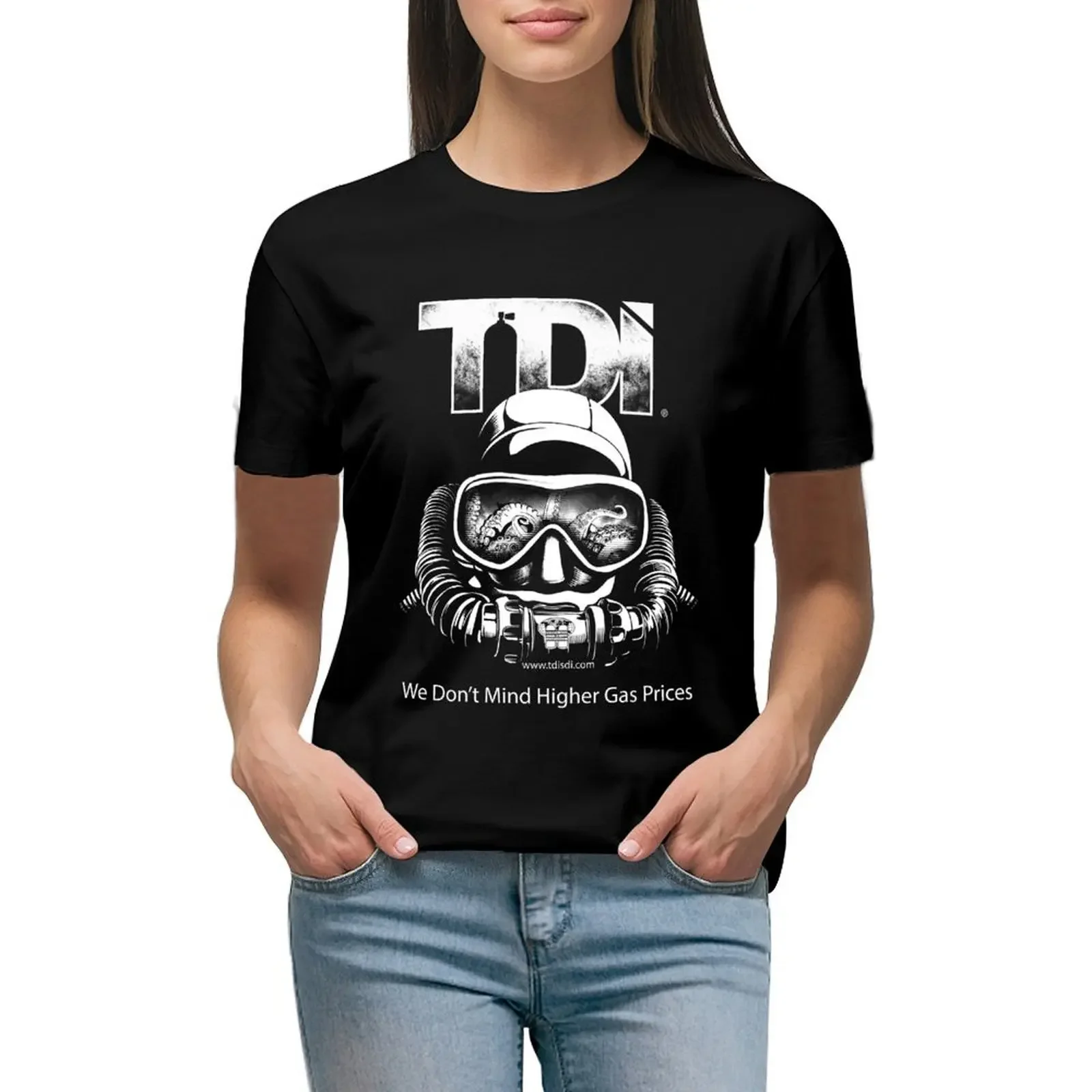 

Technical Diving International (TDI)- TDI Rebreather Higher Gas Prices T-Shirt aesthetic clothes vintage Women's tops