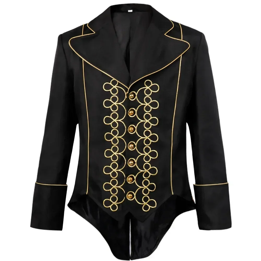 

New European And American Vintage Gilt Embroidered Imperial Tuxedo