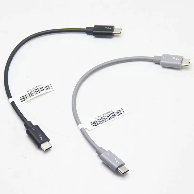 Short 20cm Thunderbolt 3 Cable 40Gbps High Speed Data Transfer 100W PD Charging Cable for External Hard Drive Power Bank