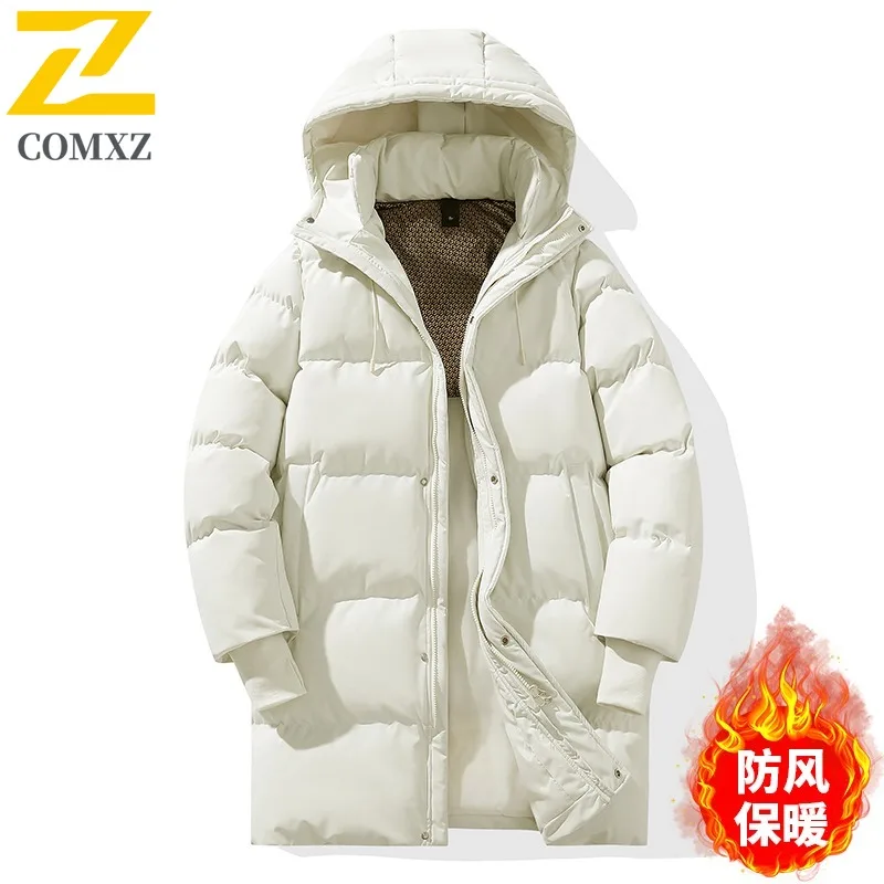 COMXZ مقنعين الكلاسيكية وسادة مبطنة للرجال تخفيف مهمة سميكة الدافئة سترة الترفيه الاستخدام اليومي دافئ ضوء الشتاء ملابس جديدة