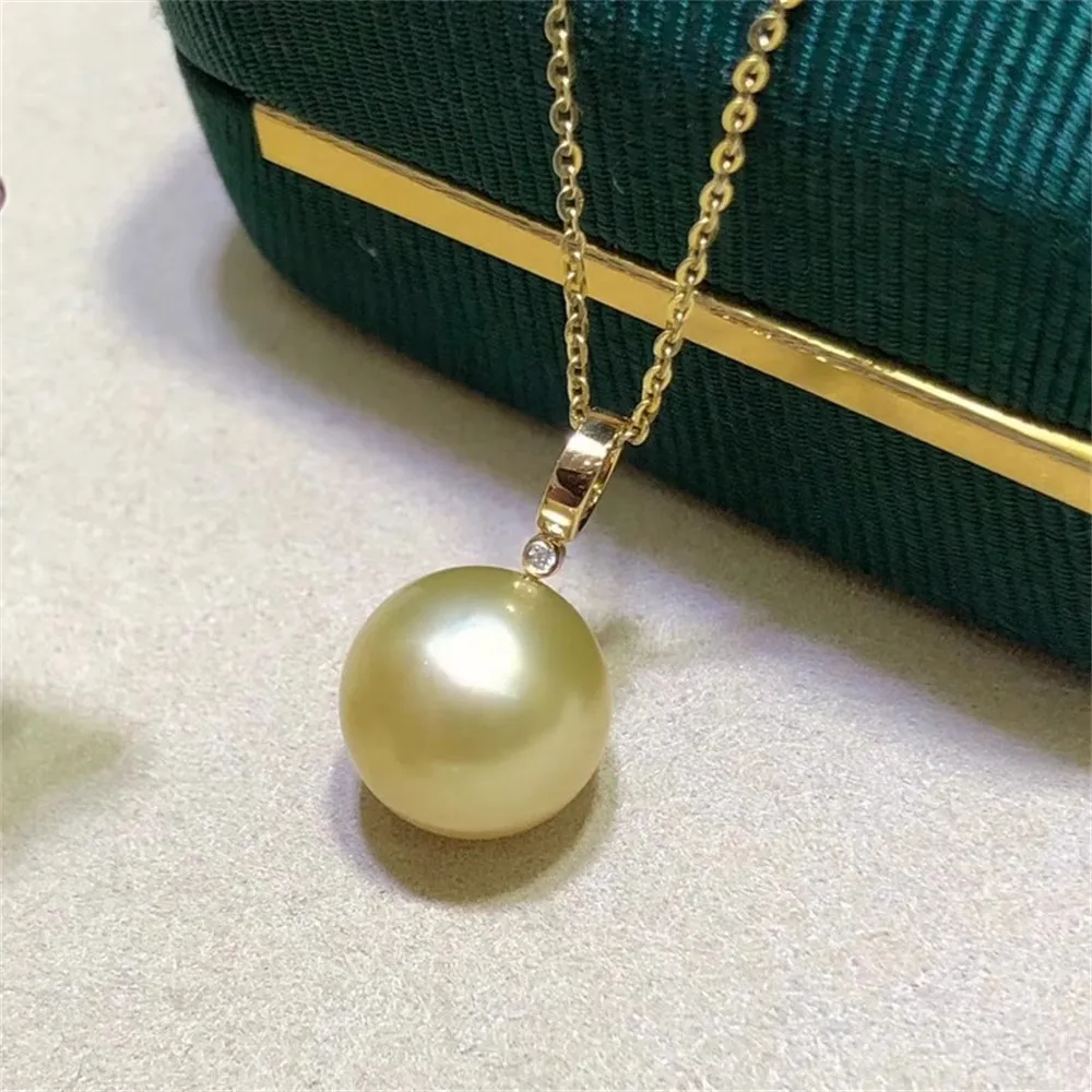 

DIY Pearl Accessories G18 K Gold Pendant Empty Bracelet Diamond Pearl Necklace Empty Bracelet Fit 9-12mm Round Beads G089
