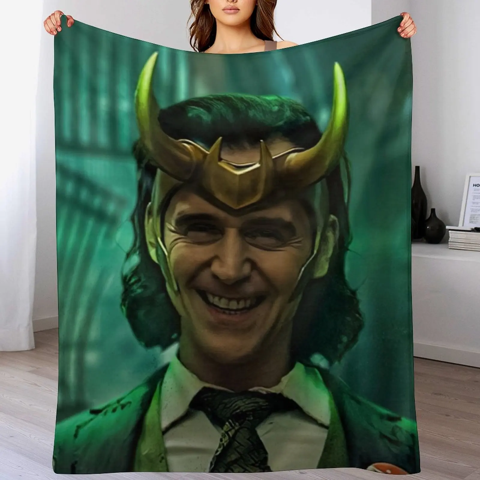 Tom laughing poster Throw Blanket Anti Shedding Soft Fuzzy Blanket for Home