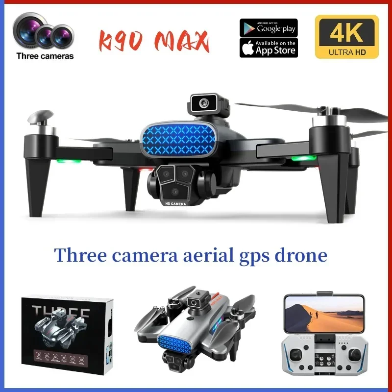 K90 MAX Brushless Drone GPS Automatic Return Remote Control HD Camera Drones Aerial Photography Long Range Four Axis Dron 1200M