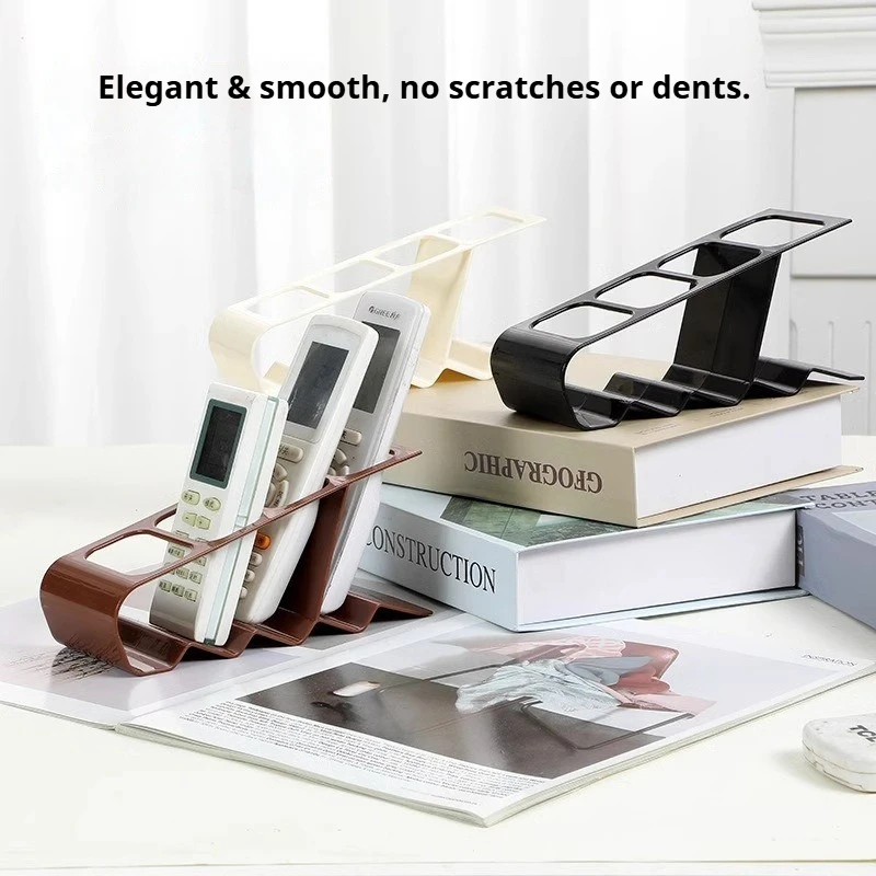 

4 Section Tv Remote Control Stand Holder Home Appliance Remote Control Storage Rack Desktop Bracket For Home Living Room Office