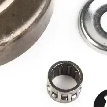 Clutch Drum Sprocket Kit for MS170 MS180 Featuring 3/8 Pitch 6 Tooth Sprocket Washer E Clip and 10x12x10mm Needle Bearing