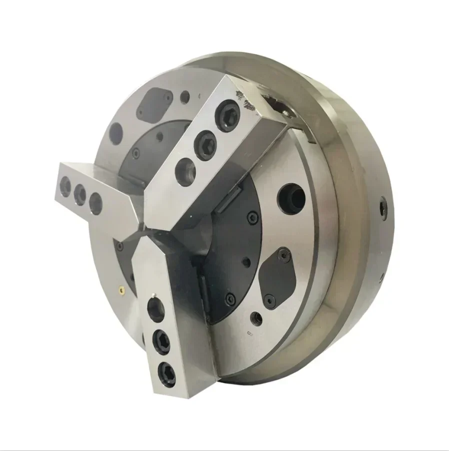 High Speed Steel Air Front Mounted 8 Inch Pneumatic Power Chuck 3-Jaw Through Hollow