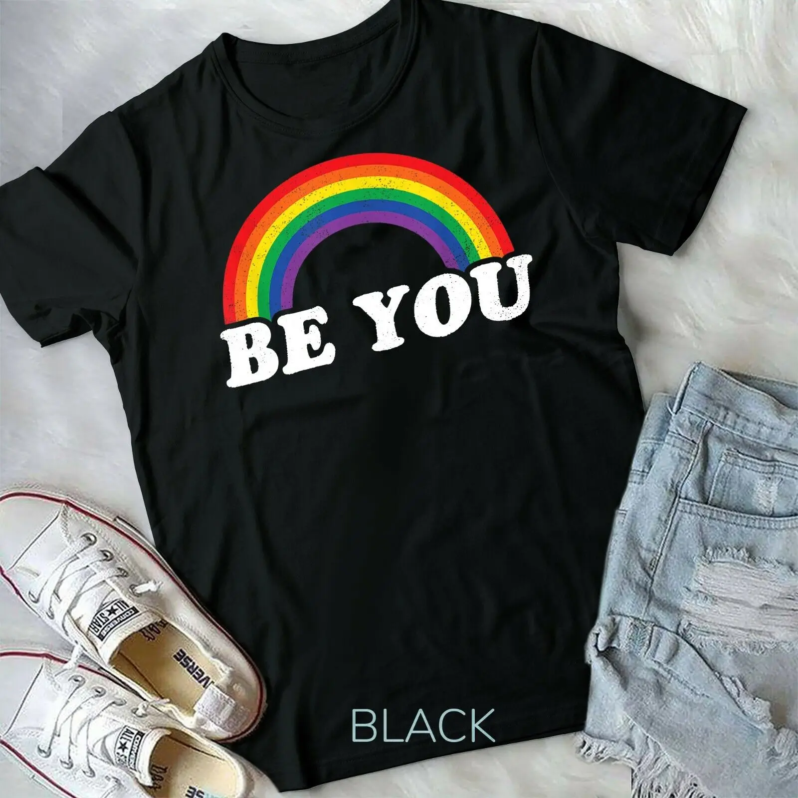 Gay Pride Rainbow LGBT Gift Top Unisex & Youth T-shirt