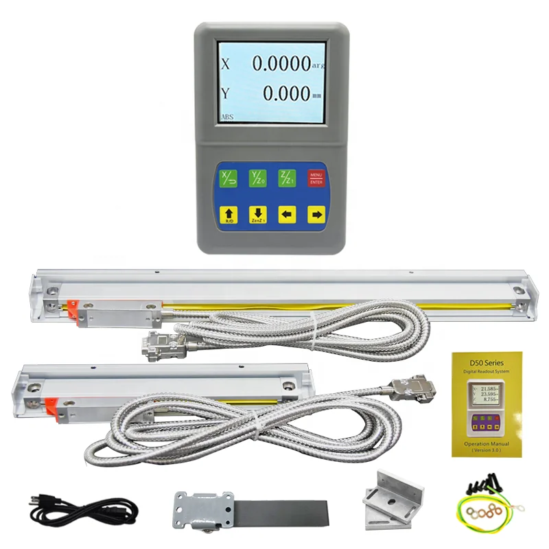 

Digital Readout Device 2/3 Axis with Linear Glass Scale Optical Grating Ruler for Milling Lathe Machine OEM Customiza