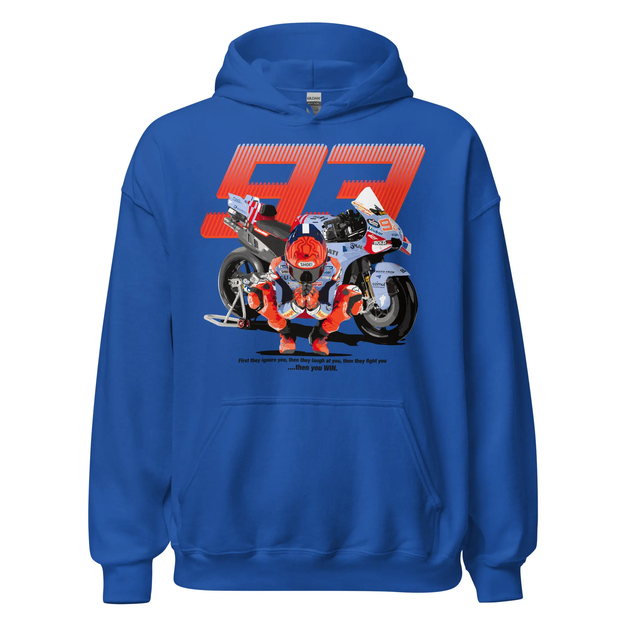 

Autumn Winter Motorcycle Enthusiast No. 93 Long Sleeved Hoodie F1 Racing Riding Suit Men'S Women'S Loose Casual Sports Pullover