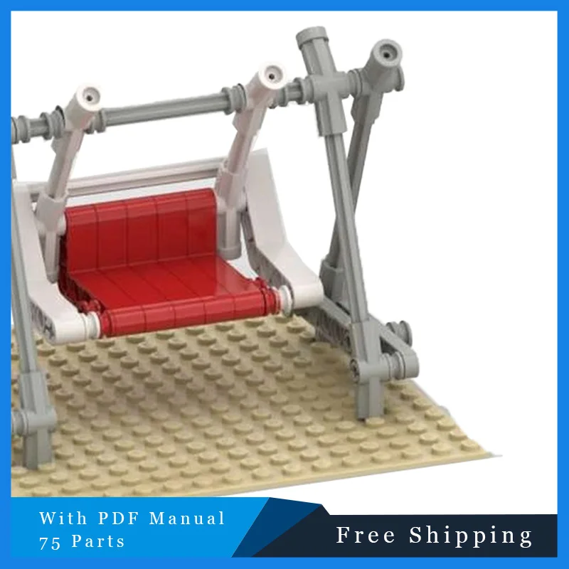 75 parti Street View Building Altalena Modulare Building Block Mattoni Modello Puzzle per bambini Assemblaggio fai da te Regali di compleanno di Natale