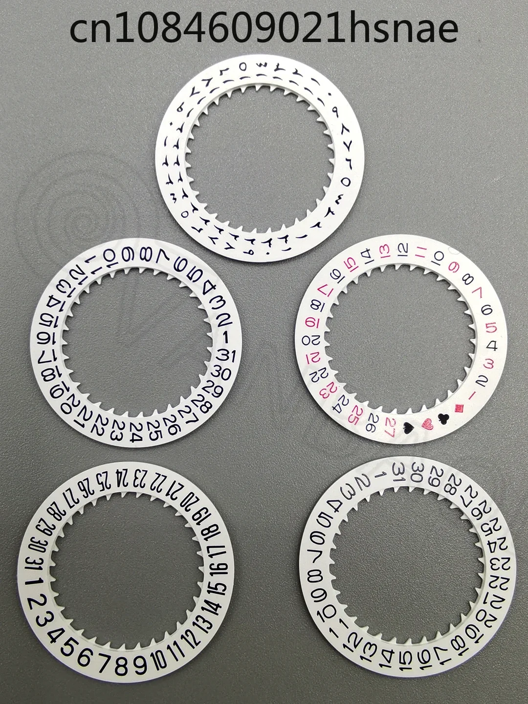 Watch accessories, new NH34-NH35 movement calendar plate 3 characters 6 characters 9 characters, white, black