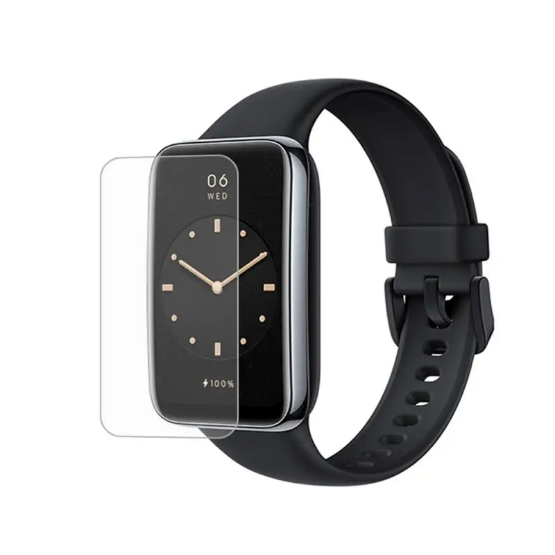 1/5SETS Invisible Compatible With Mi Band 7 Touch Flexible Buffer Full Screen Overlay Clear Curved Surface Sensitive
