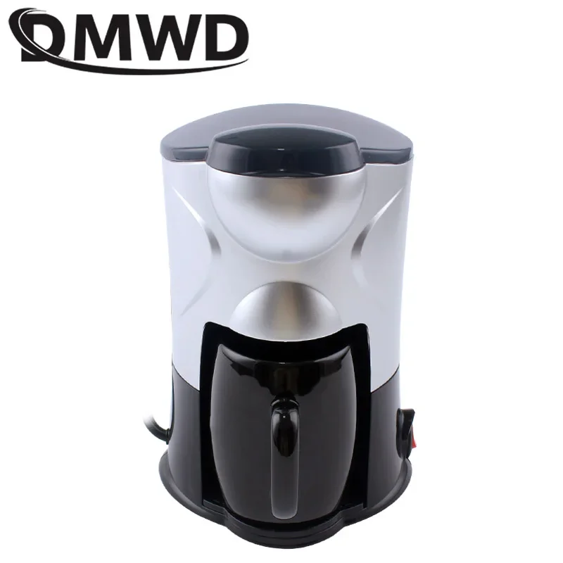 Coffee Maker Household Mini Single Cup 300W American Drip Black Coffee Brewing Machine Tea Bolier Latte Cafe Pot