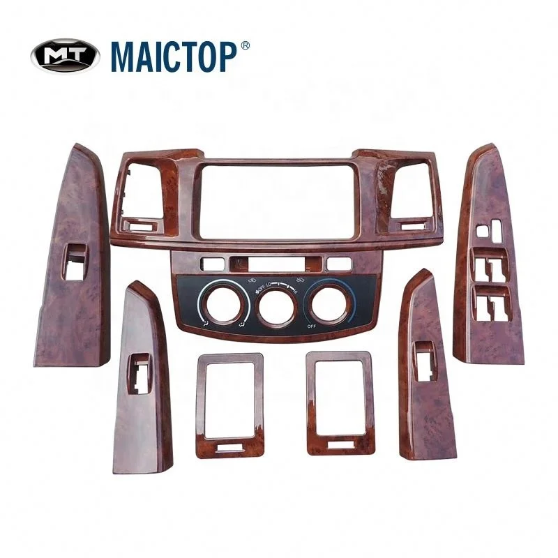 

Maictop Car Accessories Control Panel Interior Decoration Interior Kits Dashboard Panel for Hilux Vigo 2005-2014