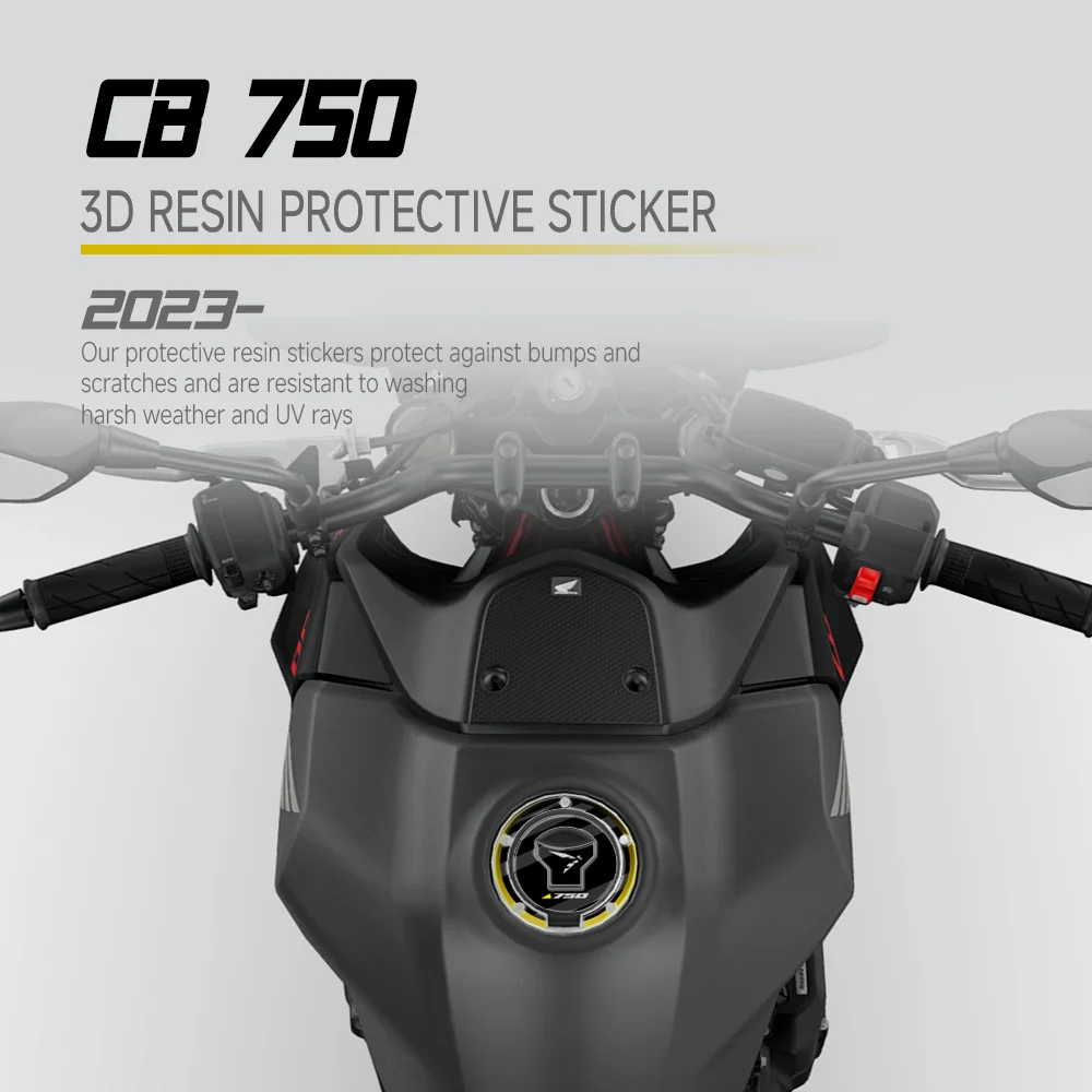 Motorcycle Accessories 3D Tank Pad Sticker Protection Kit For CB750 Hornet 2024 2025