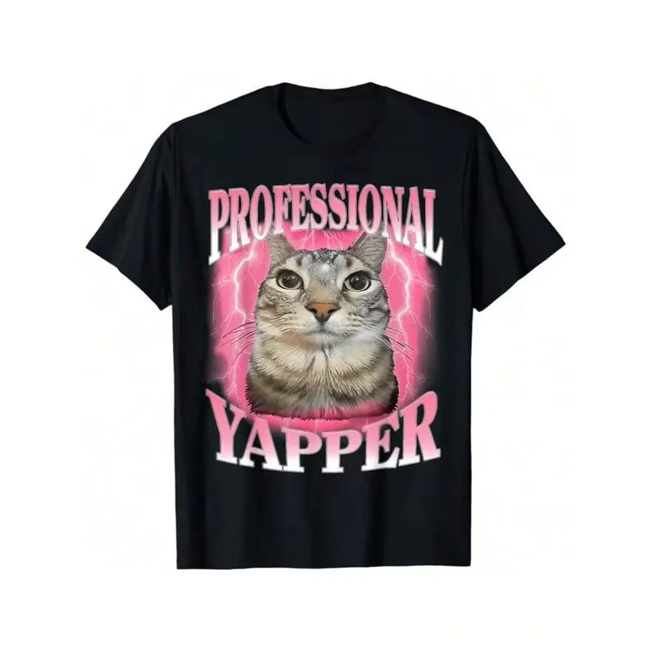 Professional Yapper Cat Funny Oddly Specific Dank Meme T-Shirt