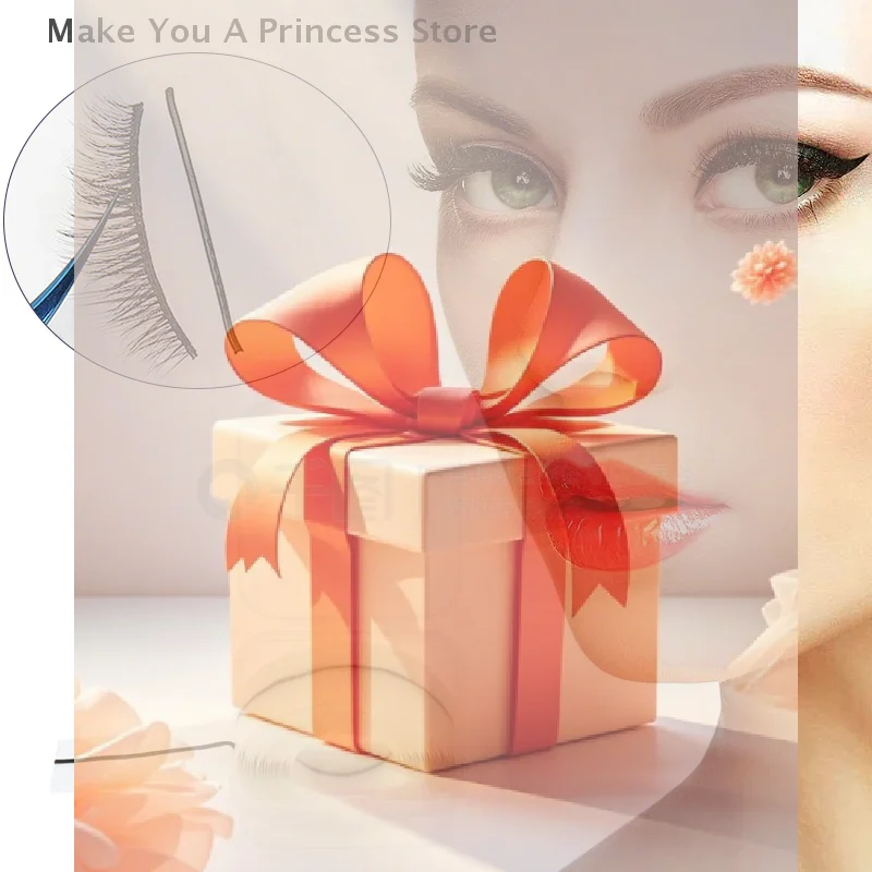 【HB】 Striscia di ricambio autoadesiva per ciglia finte con scatola Strumenti per trucco riutilizzabili e impermeabili dall'aspetto naturale e di lunga durata