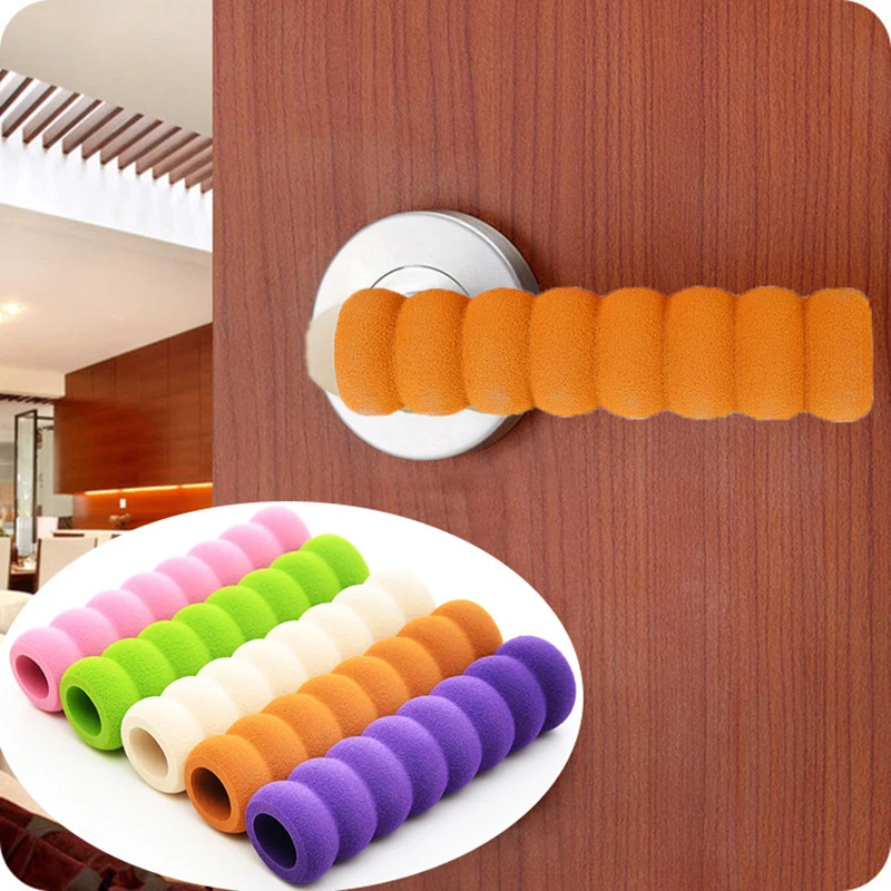 

Soft EVA Rubber Crash Pad Door Handle Stopper Round Door Knob Cover Furniture Protector Baby Safety Static-free