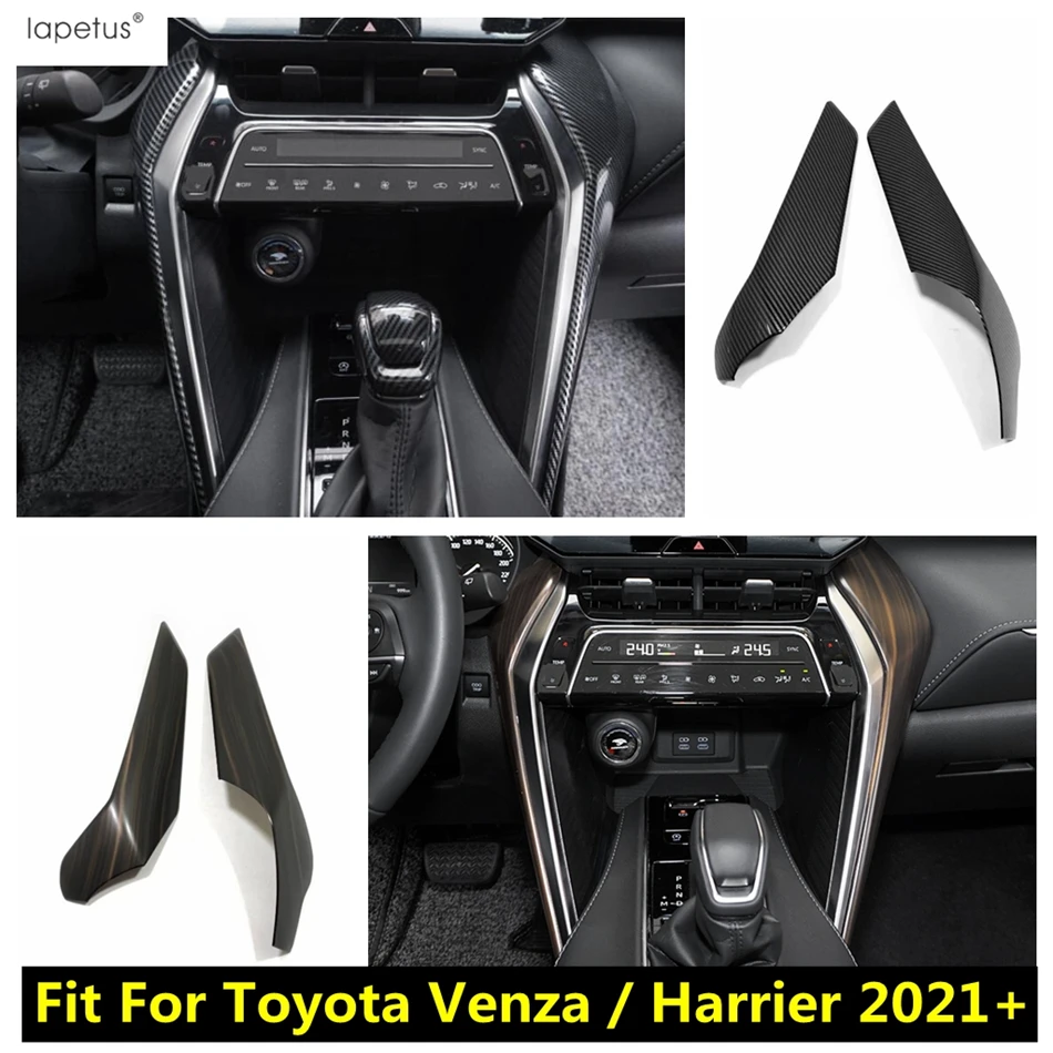 

Car Central Control Gear Shift Box Panel Strip Cover Trim For Toyota Venza / Harrier 2021 - 2024 Wood Grain Accessories Interior