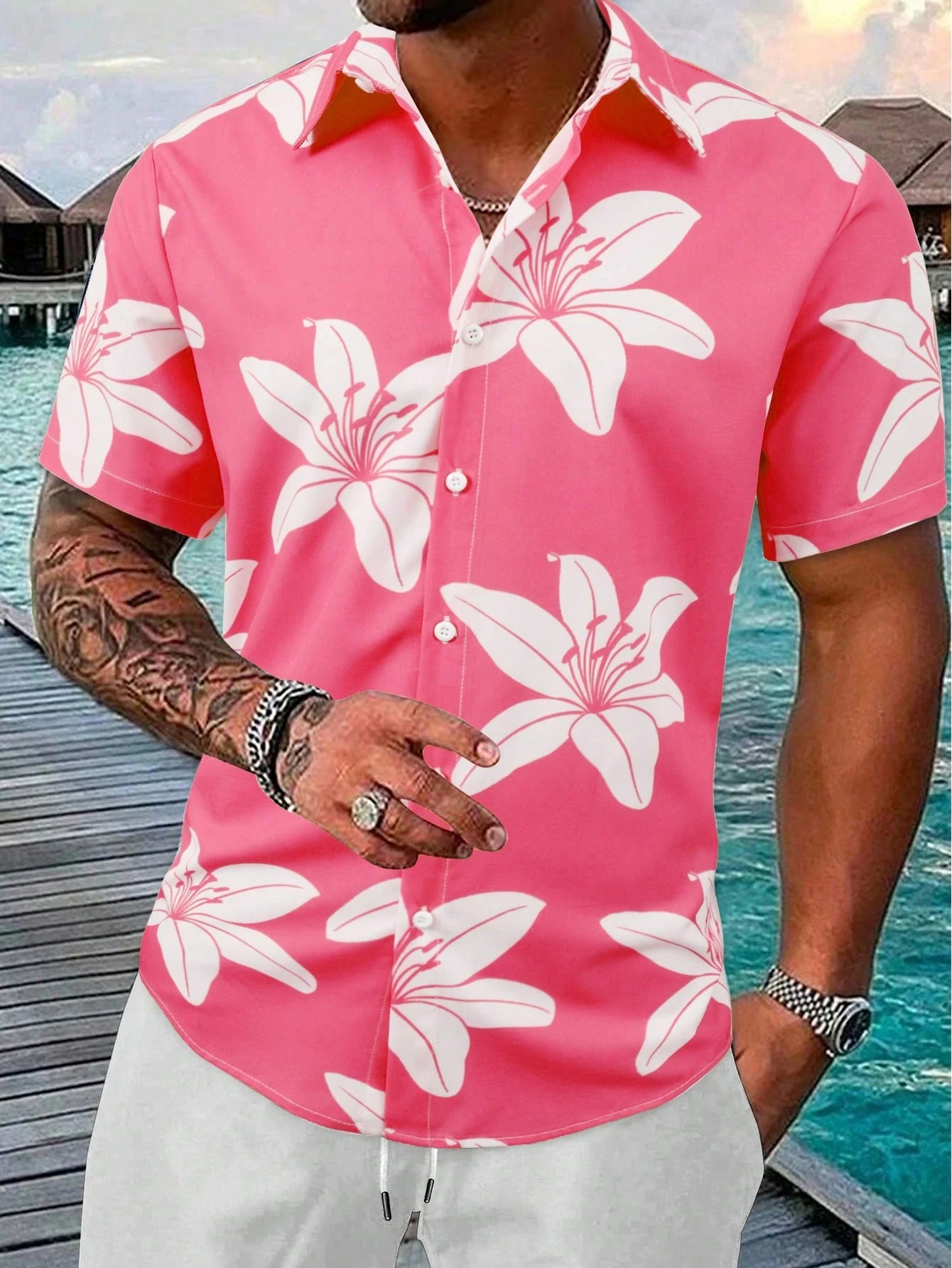 

Men's Casual Simple Style Short Sleeve Shirt Suitable For Summer Vacation Shirt Check Shirt Oversized Shirt Men's Clothing Tees