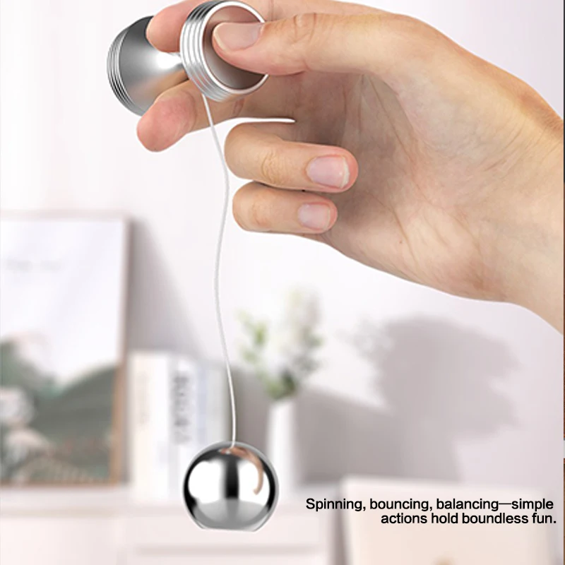 쿨 트릭 볼 센서리 메탈 핑거 스피너 손가락 훈련 스피너 기술 훈련 손-눈 협응 EDC 피젯 토이 선물