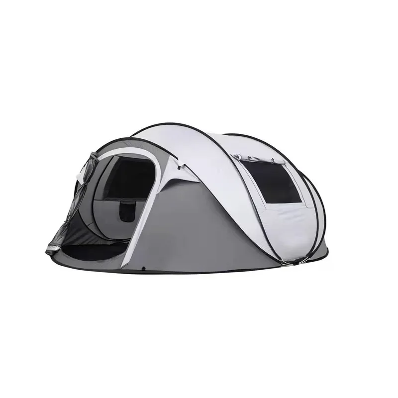 Outdoor camping automatic boat tent, tunnel camping quick open 5-8 person tent, rain tent