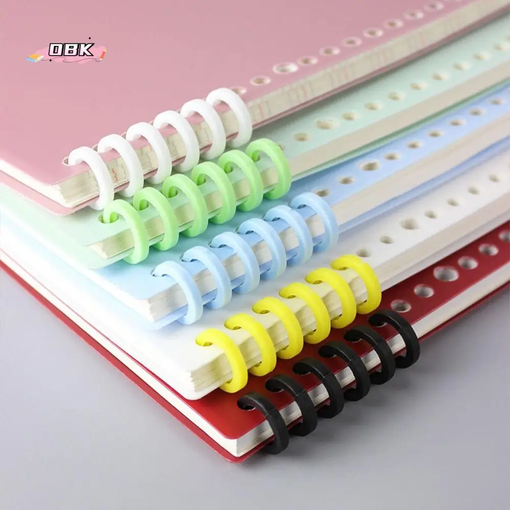 

Book Binder Hoops Binding Supplies Notebook Albums DIY Binder Ring Paper Binder Ring 6-Ring Circle Ring Loose Leaf Ring