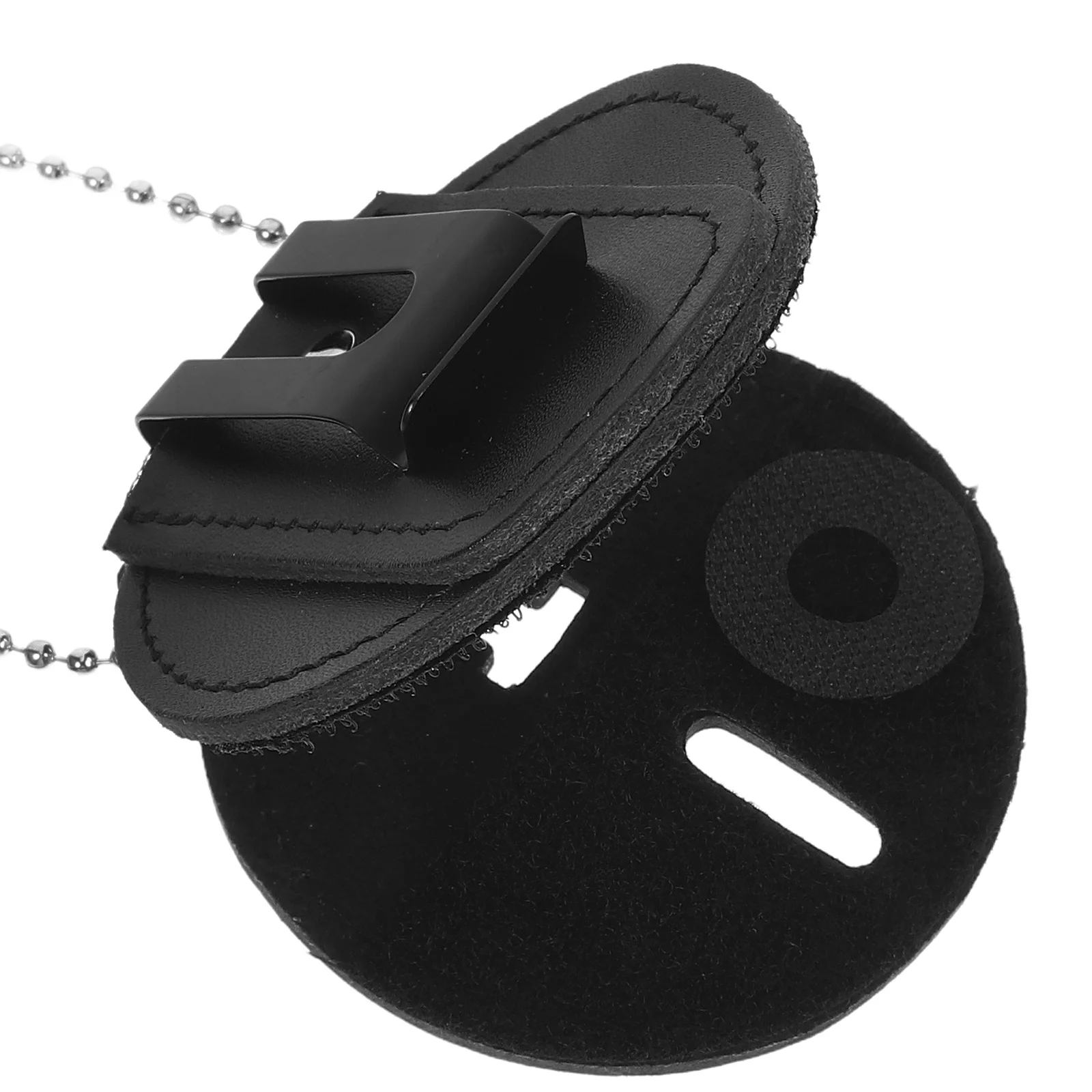 

2Pcs PU Badge Holder Clip Stylish Secure Id Card Driver License Accessory Police Badge Clip