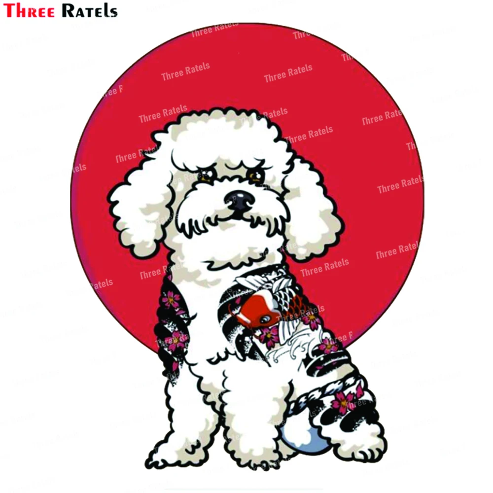 I479 Japanese Style Boston Terrier Yakuza Car Stickers Motorcycle Decal Funny Vinyl Creativite Laptop Decals Decoration
