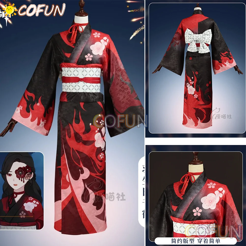 

COFUN Genshin Impact Hanyuuda Chizuru Kimono Cosplay Costume Cos Game Anime Women Party Uniform Hallowen Clothes Clothing