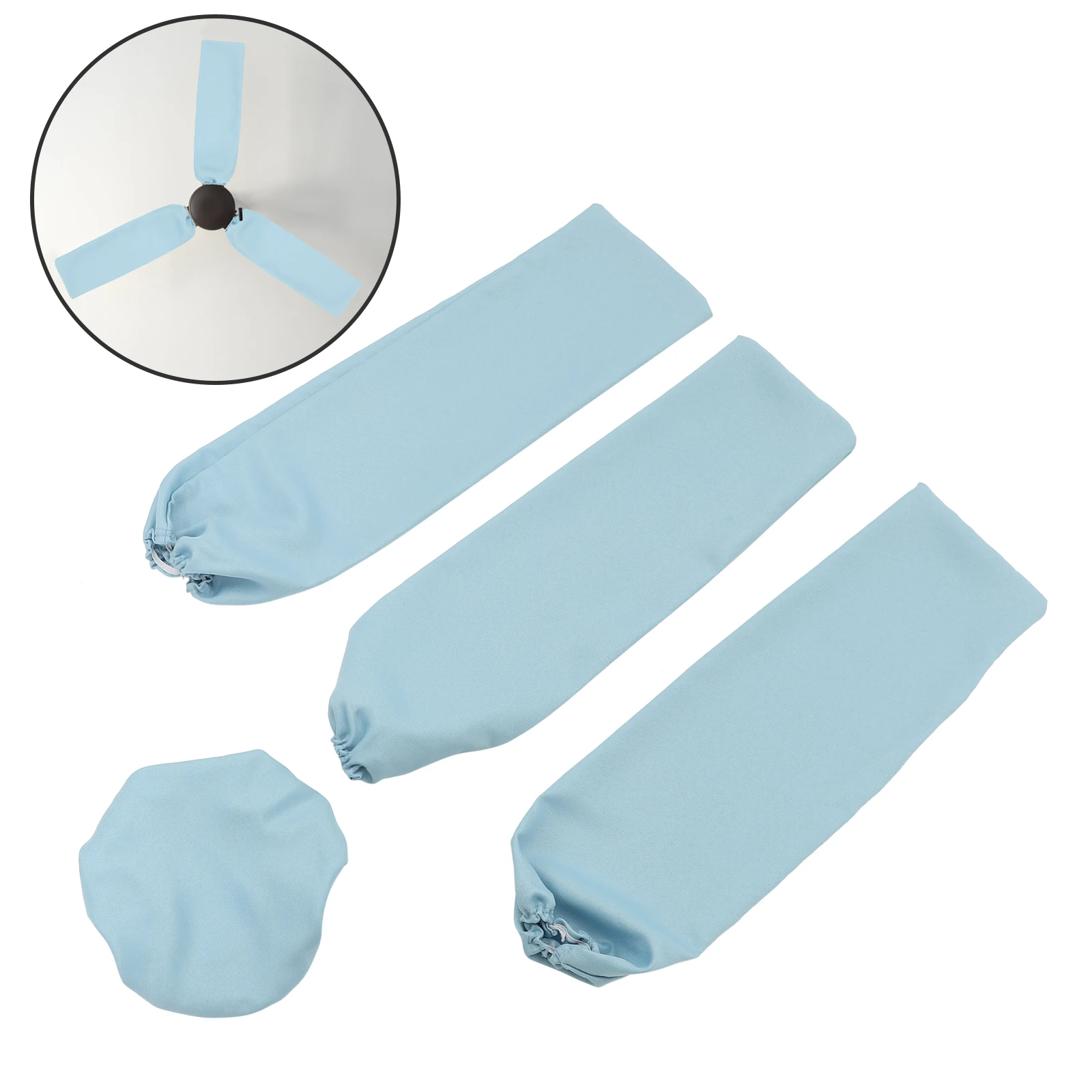 

1 Set Ceiling Fan Blade Covers Protective Dust Cover Easy Clean Reusable Fan Protector Universal Size For Most Fans Lighting