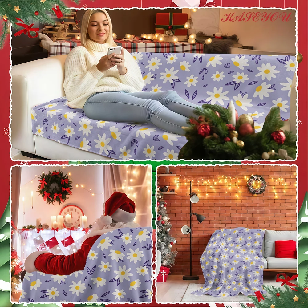 Cottage Core Art Soft Fuzzy Smooth Quick Drying Premium Cozy Blanket Great for Dorm Room College Students Essentials