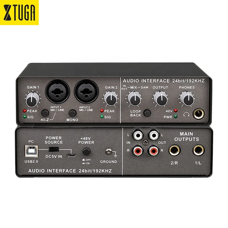 Dieci articoli TLF Xtuga Q24 Aggiornamento USB esterno Musica o Interfaccia per PC Studio Registrazione Schede audio migliorate