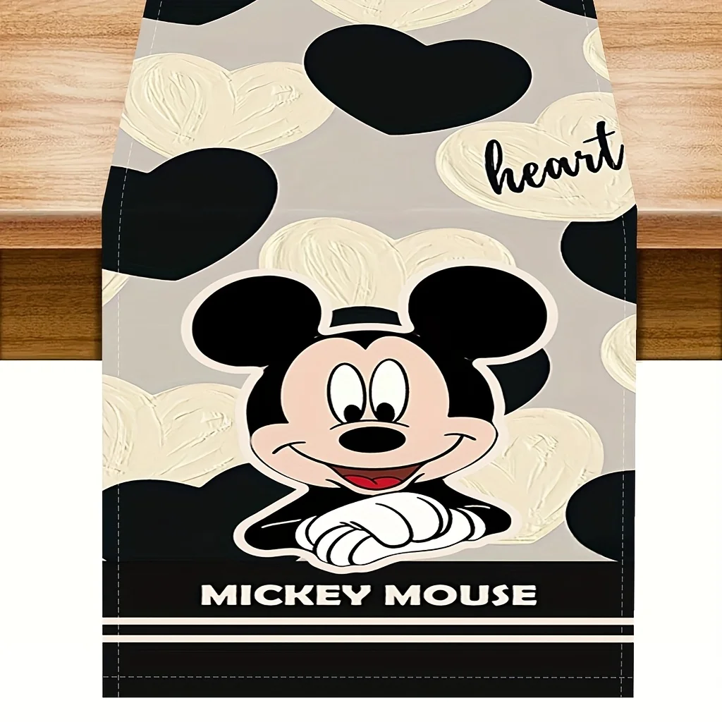 

Цельный дизайн с рисунком сердца Микки/Минни — идеально подходит для внутреннего и наружного столовой, подходит для вечеринок и свадеб